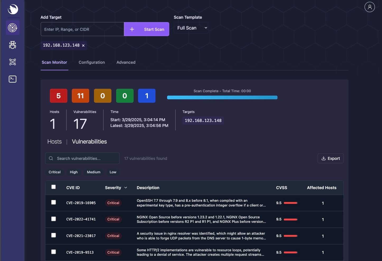 Scanning Interface