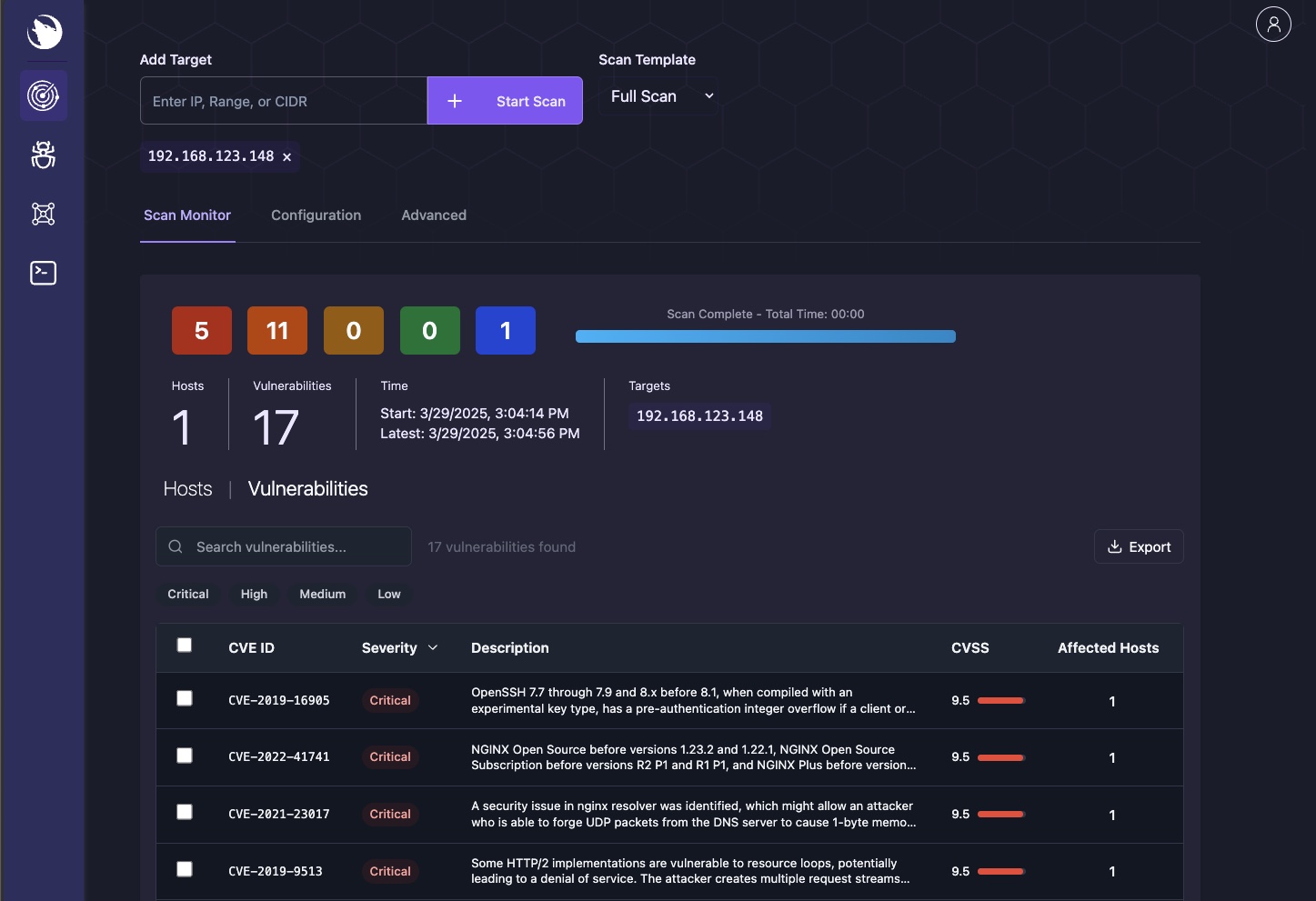 Scanning Interface